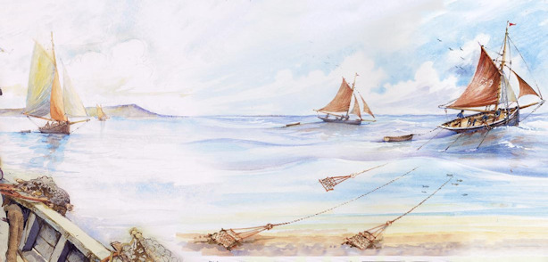 Oyster Yawls Dredging Artist: John Cann